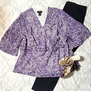 Lane Bryant Purple Blouse
